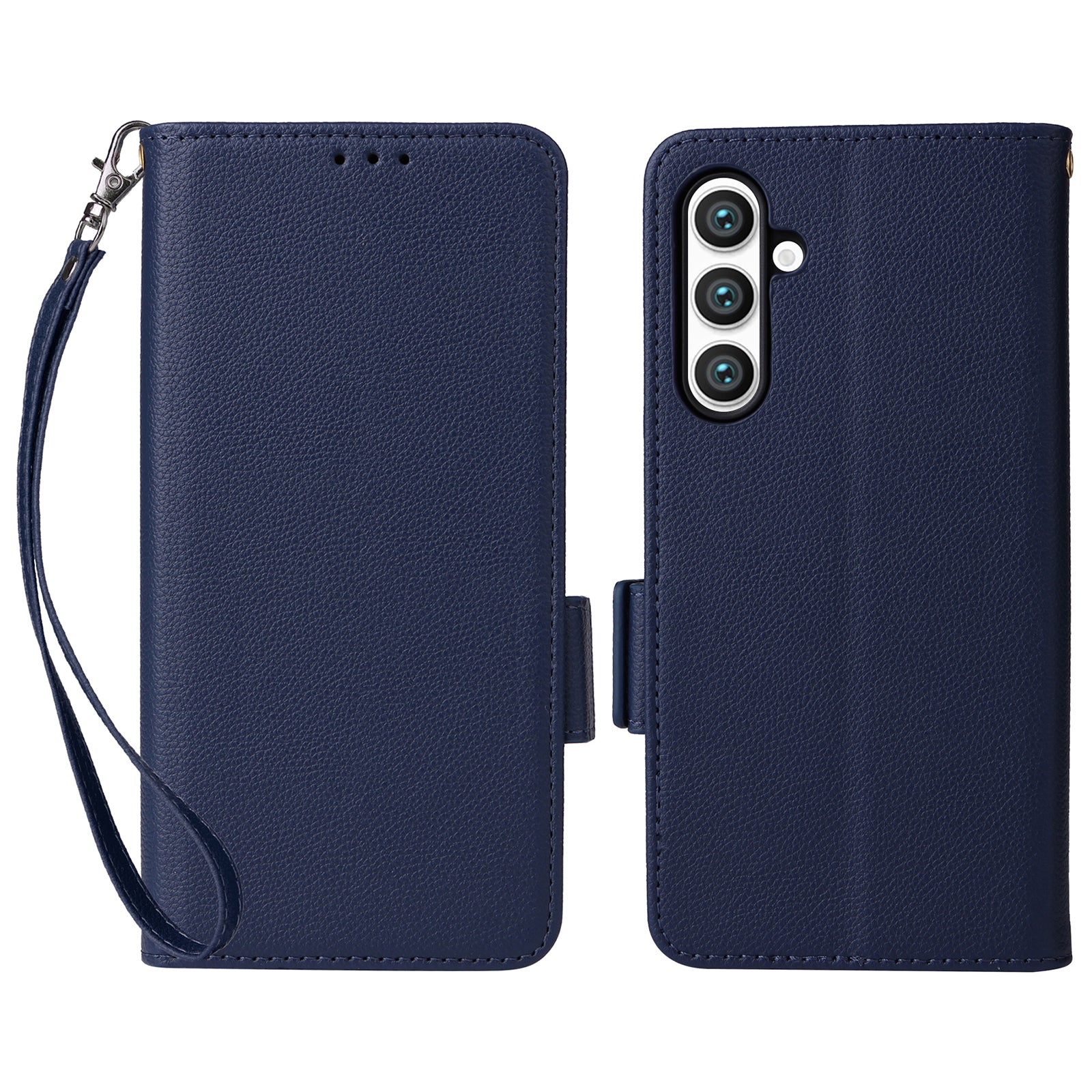 For Samsung Galaxy S23 FE Anti-scratch Litchi Texture PU Leather Case Wallet Stand Phone Cover with Strap For Samsung Galaxy S23 FE Anti-scratch Litchi Texture PU Leather Case Wallet Stand Phone Cover with Strap